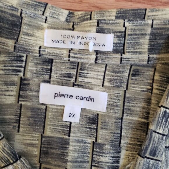 Pierre Cardin Mens Short Sleeve Button-Up Shirt 2X - Picture 4 of 5